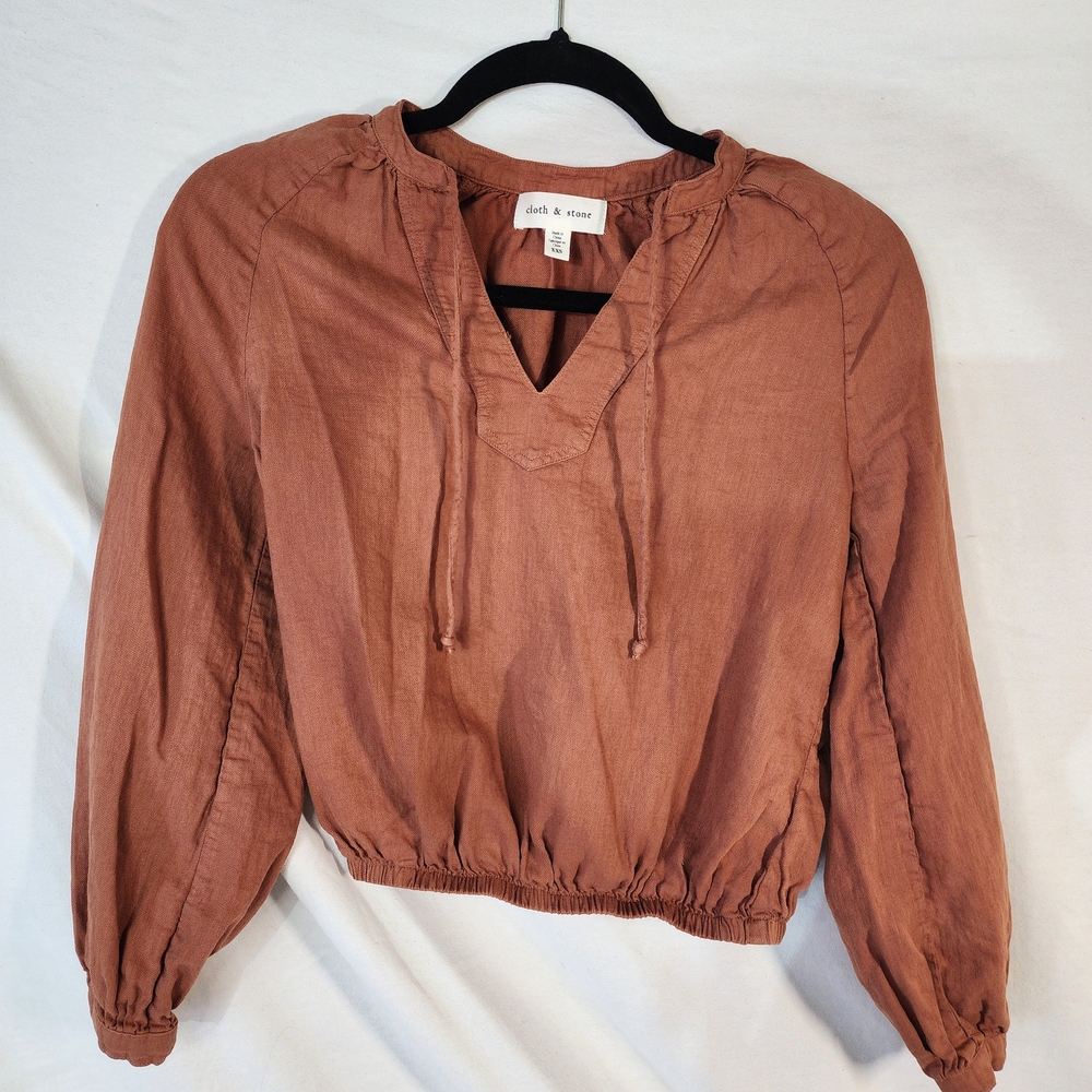 Cloth & Stone Rust Blouse